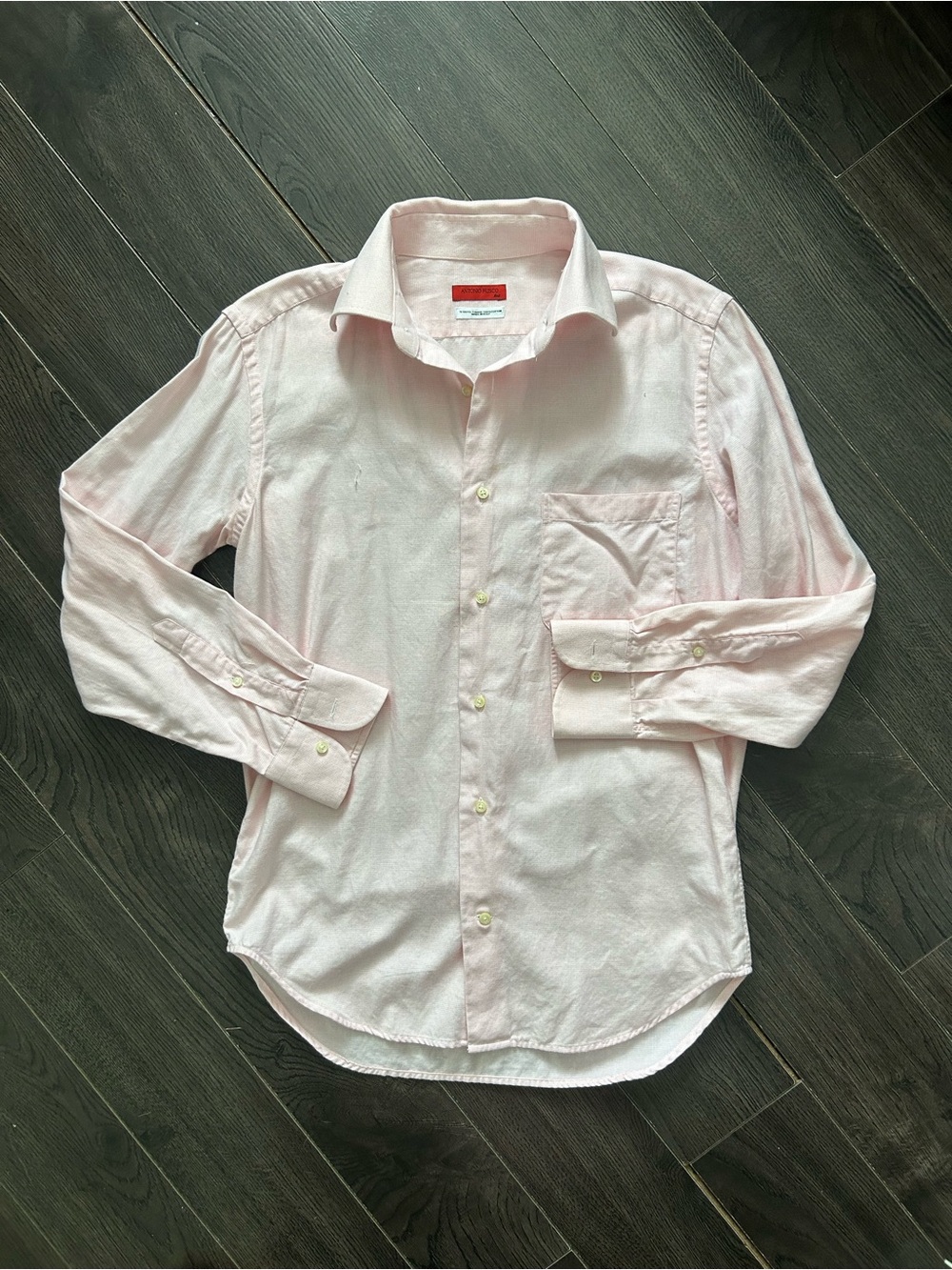 Antonio Fusco Light Pink Men's Dress Shirt M